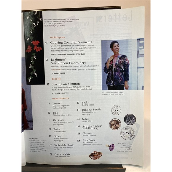 Taunton's Threads Magazine January 2001 #92 See Pics for Articles - Picture 3 of 3